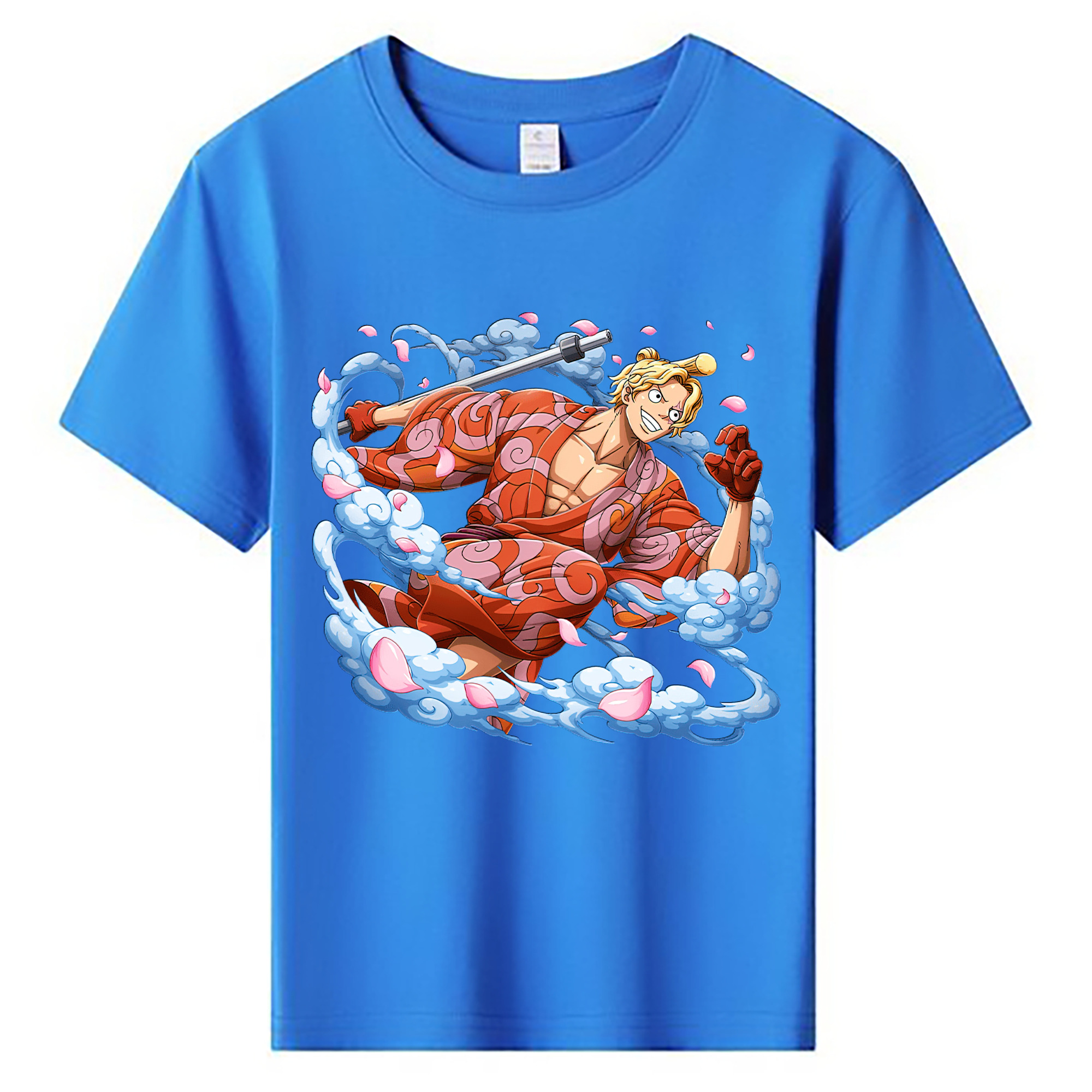 ワンピース サンジ ONE PIECE Sanji 綿100％キッズTシャツ（フロントプリント）